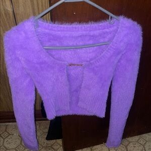 Jacquemus Lamaille Logo-Charm Cropped Knitted Cardigan